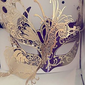 Mardi Gras mask ball mask.